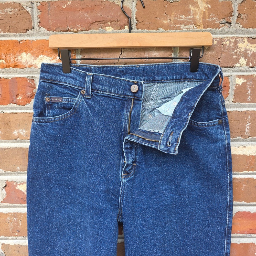 Vintage 90s LEE Jeans Womens 32x32 Blue Western Rodeo High Waist Tapered Mom - Picture 6 of 12